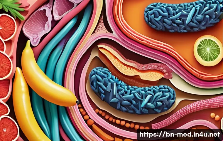 소화생리학 - **Prompt 1: The Digestive Journey Begins**
    An intricately detailed, vibrant, and engaging cross-...