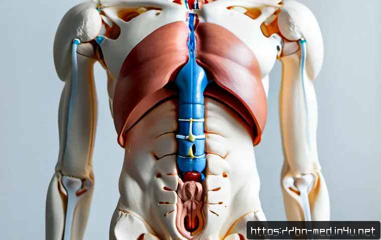 Home 17 비뇨기계 해부학 - Photorealistic medical education scene, a clean anatomically accurate 3D model of the human urinary ...